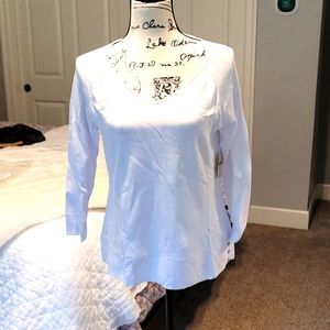 Coldwater Creek Sweatheart V-Neck Sweater - NEW